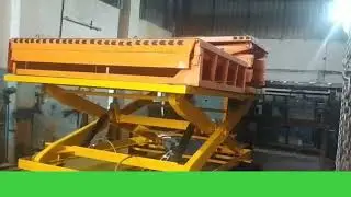 Rail Mounted Remote Control Hydraulic Scissor Lift Table Heavy Capacity Work Platform Rail Traversin