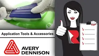 Avery Dennison Blue Pro Felt Edge Squeegee