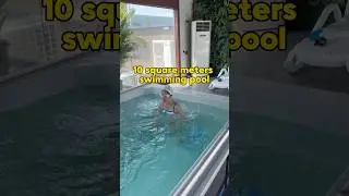 10 square meters swimming pool#swimmingpool #swimspa #endlesspool