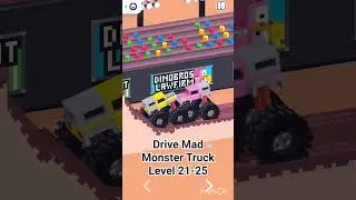 Drive Mad Monster Truck 21&ndash;25 | Can I Survive These Levels?! #fancade #games
