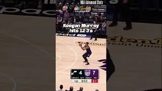 Keegan Murray makes TWELVE threes #shorts #kings #nba