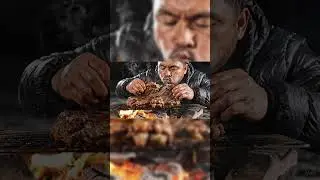 The sound of fire and meat &mdash; pure satisfaction 🔥🥩 #asmr #mukbang #oddlysatisfying