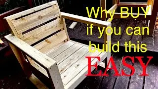 Pt.1 don&rsquo;t buy it just build this/ Easy DIY outdoor patio chair 😎