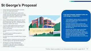 St Georges hospital proposal