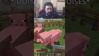 Собираем свиней в #minecraft хардкор #короткиевидео