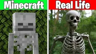 Real Life vs Minecraft | Realistic Minecraft, Water, Lava, Slime, Fire, Villager #561