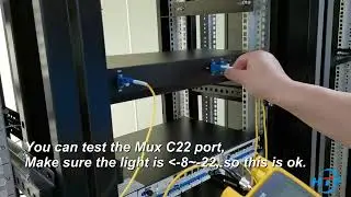 1 How to install single fiber 4 channels DWDM Mux Demux？