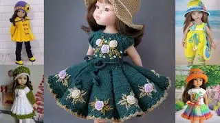 Trending Baby Girl Crochet doll Outfits | Princess-Inspired Winter baby doll Dress Style 