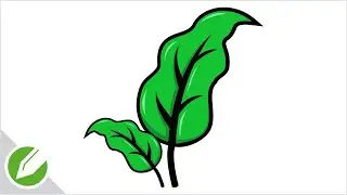 Ayurveda leaf Drawing with CorelDraw | Flat Vector Style | Drawing | CorelDraw Tutorial