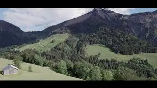 Road Biking in Austria / Drone shot