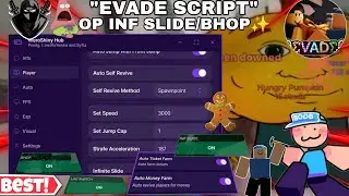 Evade Latest Script🤩 OP Autofarm Gingerbread & Money😎,Bhop/Inf Slide,Insta/Self Revive & Much More🔥