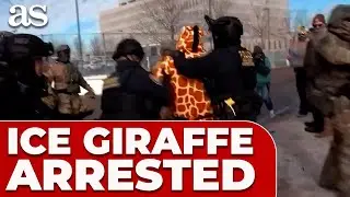 ICE arrests PROTESTER in GIRAFFE costume at tense MINNEAPOLIS demonstration