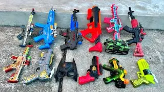 Lot of Spiderman Lights Gun, Nerf Gun, Sniper Gun, M16 Gun, Electric gun, M416, Military Toy Gun Set