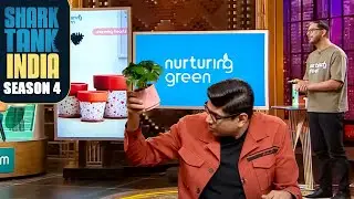 गमले को पकड़कर check की गई minute detailing's | Shark Tank India S4 | Male Entrepreneurs