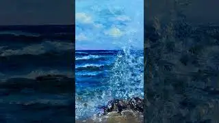 #море# sea#seascape#wave#splash#surge#всплеск#морскойпейзаж#painting#художник#ИринаМанойлова#