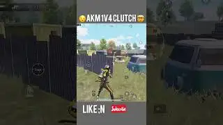 1v4 with AKM clutch 🔥#bgmi #viral #clutch #akmclutch #shortvideos @youtubehean