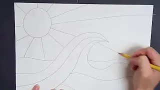 2nd Grade Warm and Cool Color Ocean Wave