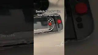 Switch 2 vs PS Vita Size Comparison #switch2 #sony #nintendo #psvita #comparison #playstationvita