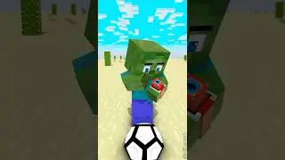 Zombie Becomes Herobrine in Bruce Lee Soccer Challenge ⚡⌚| Transform Watch
