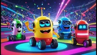 Simple Simon Plays with Robots | English Nursery Rhyme | Kids Songs | Baby Music