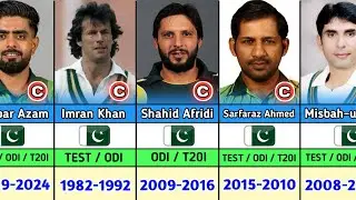 🇵🇰 All Pakistan Cricket Captains (1952&ndash;2025) | Complete History of Pakistani Leaders 🏏