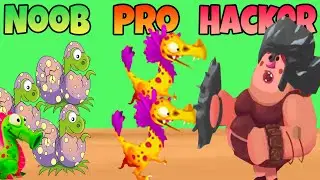 Dino Bash Ultimate Survival 🦕🔥 &ndash; Noob vs Pro vs Hacker