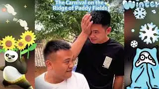 The Carnival on the Ridge of Paddy Fields #funnyvideo #funny #happy