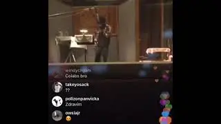 Pierre Bourne - knock knock studio session IG live 2019