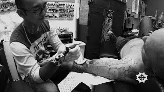 A Japanese Buddhist Sleeve Tattoo by Marc Pinto