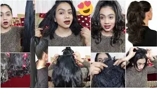 Hair Extension Tutorial, Best & Affordable Hair Extension Collection || How To Wear Hair Extensions