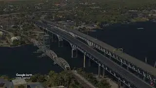 Gold Star Memorial Bridge in New London, Connecticut