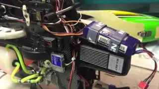 Trex600 nitro my first fBL setting and flying
