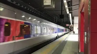TGV departing Turin Porta Susa station bound for Paris