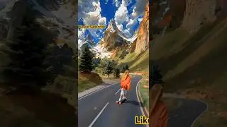 Butiful mountain road🏂🦸#shorts #shortsfeed #viral #trending #ytshort