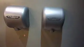 2x Excel Dryer XLERATOR Hand Dryers at Puttshack, Westfield White City 🚹