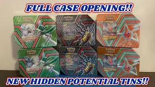 NEW Hidden Potential Tins FULL CASE Pokemon Card Opening Rating and Review!! Are these worth it?!