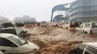 USA storm hits Miami! Heavy rain in Florida causes street flooding
