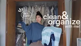 Уберитесь и переорганизуйте свою комнату вместе со мной 🧼✨👚🫧 Новогодняя перезагрузка + уборка шкафа