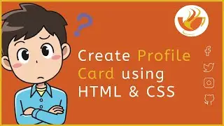 Making a Profile Card using HTML & CSS @coderflare
