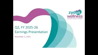 Zydus Wellness Q2 & H1 FY26 Earnings Transcript