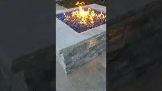 HPC Gas Firepit Insert in Custom Firepit