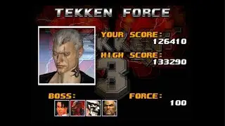 TEKKEN 3 TEKKEN FORCE MODE : BRYAN 2p costume gameplay