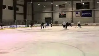 Dallas Stars players skate in Frisco