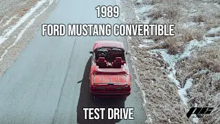 Тест-драйв кабриолета Ford Mustang 1989 года выпуска, двигатель 5.0, автоматическая коробка перед...