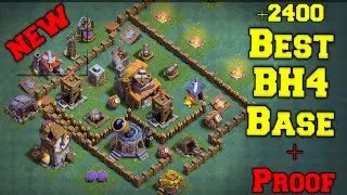 Best Builder Hall 4 Base w/ Defense Replays | (BH4) Anti 2 Star Builder Base | Clash Of Clans