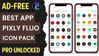 Best Free Pixly Fluo Icon Pack App for Android