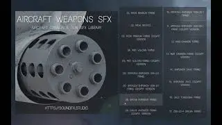 Aircraft Weapons SFX Library from soundfx.studio