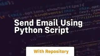 send email using python script