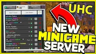 BEST MCPE MINIGAME SERVER! (1.16+) - UHC, Skywars, Similar To Hypixel - Minecraft Pocket Edition