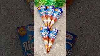 big surprise!alot of chocolate fill surprise cones unboxing!🍫😍🍦#shorts#chocolate#cone